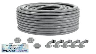 VEVOR 3/4-Inch Flexible Electrical Conduit 100 ft PVC Liquid-Tight Conduit Non-Metallic Review