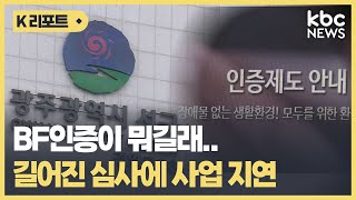 BF인증이 뭐길래..길어진 심사에 사업 지연 / KBC뉴스