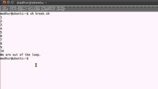 Shell Scripting Tutorial 52 The 'break' Statement
