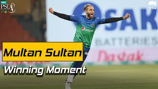 Multan Sultans Winning Shot | Multan Sultans vs Lahore Qalandars | HBL PSL 2020 | MB2T