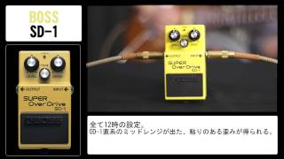 【GAKKIソムリエ試奏動画】BOSS SD-1 SUPER OverDrive