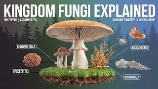 Fungi Structure and Reproduction: Phycomycetes, Ascomycetes, Basidiomycetes in 3D Animation