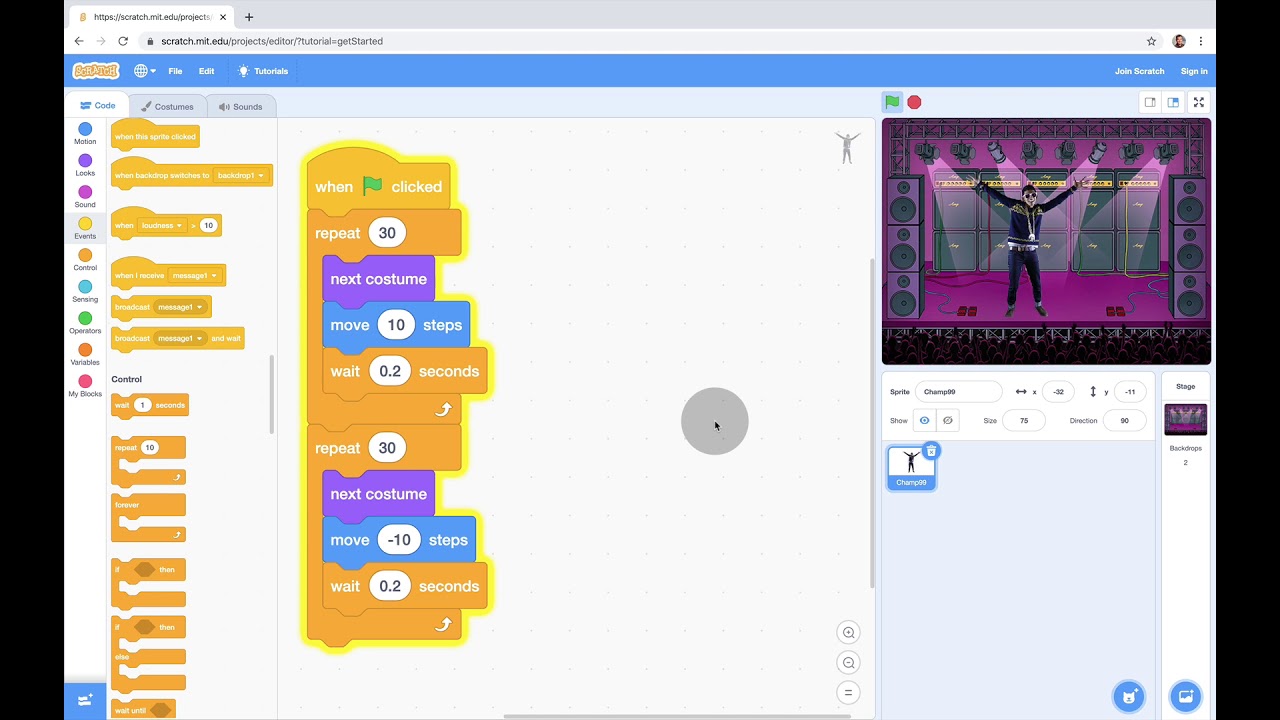 Dance Party Scratch Youtube