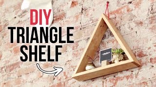 DIY Triangle Shelf | DIY Wood Projects