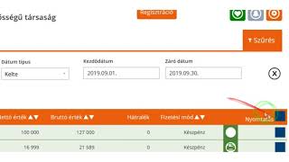 BizXpert - Hogyan töltsd le tömegesen a számláidat - Kötegelt nyomtatás funkció