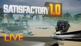 Upgrading the Steel Factory With TRAINS!! - Satisfactory Live