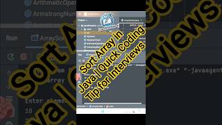 🧠 Sort Array in Java | Quick Coding Tip for Interviews#java #sort #arraylist ##sorting #shorts
