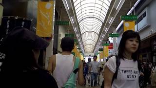 Walking in YAMAGUCHI City Japan - Shopping Arcade Area - 山口市散歩