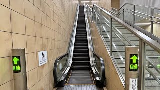 横浜市営地下鉄グリーンライン北山田駅出口1【MITSUBISHI】Escalator,Yokohama Municipal Subway Green Line Kita Yamada Station