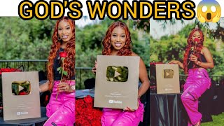 DIANA BAHATI BECOMES THE FIRST PERSON IN KENYA TO RECEIVE THE YOUTUBE GOLDEN BUTTON @Diana_Marua