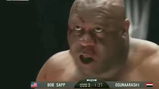 Best 3rd round in MMA history. Bob Sapp Vs Osunaarashi at RIZIN Event