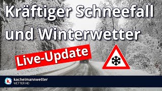 Live-Update zu Schneefällen und Winterwetter am heutigen Donnerstag