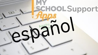 MySchoolApps Free Reduced Meals Tutorial espanol