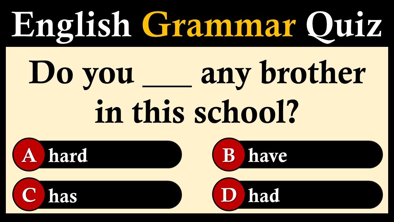 Mixed English Grammar Quiz Can You Score 10 10 Youtube