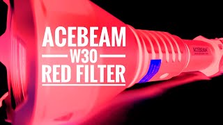 AceBeam W30 - White vs Red Beamshots