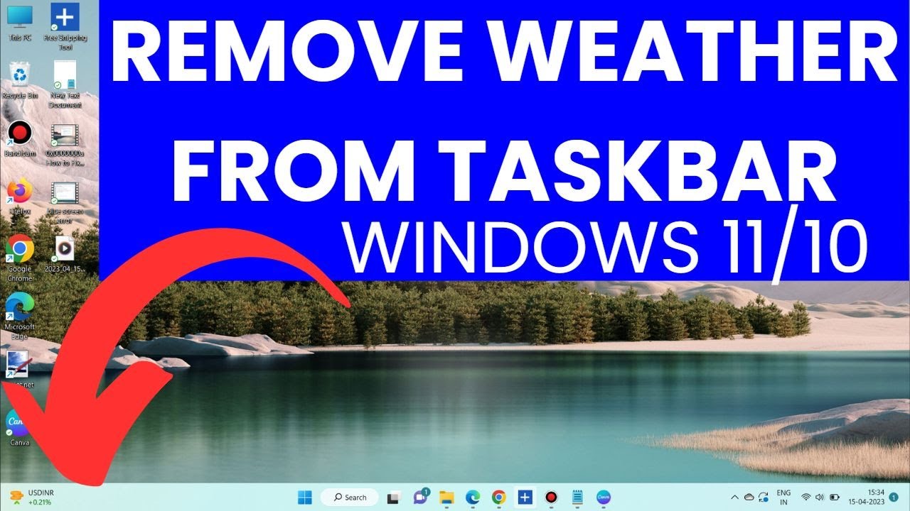 02 Ways To Remove Weather From Taskbar Windows 11 / 10 - YouTube