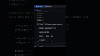 how to make a simple car race game simulation in python code #pythontutorial #coding #python