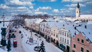 Třeboň v zimě - záběry z dronu | 4K