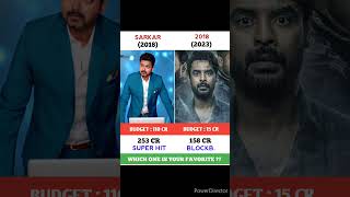 Sarkar Vs 2018 Movie Comparison || Box Office Collection #shorts #thekeralastory #2018 #sarkar #leo