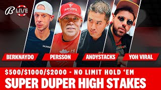 THE SICKEST ACTION GAME EVER ON LATB - $500/$1000/$2000 + Eric Persson @Andystackspoker  @YoHViraL