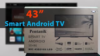 TV Reviews | Pentanik 43 inch Smart Android TV | Ponnobd | TV Price