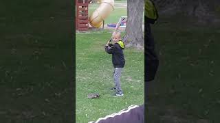Move Your Other Right Foot… Wait, The Left?! 😂 | 7-Year-Old Hitting Tip
