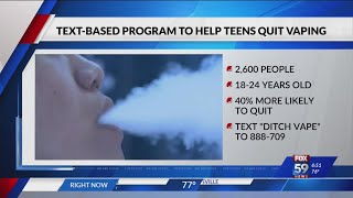 Text-based program to help teens quit vaping