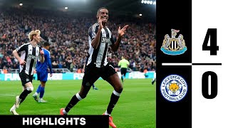 Newcastle United vs Leicester City 4-0 Highlights | Premier League - 2024/2025