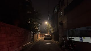 [4K] 서울의 조용한 동네, 정릉 골목길 밤풍경 | Night view of Jeongneung, a quiet neighborhood in Seoul