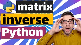 How to find inverse of a matrix in Python using Numpy