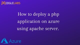 How to deploy php application on azure using apache server.#devops #devopsservicecompany #mooglelabs