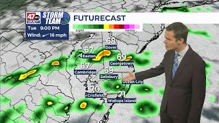 Increasing clouds Monday, showers and gusty winds Tuesday - Overnight Forecast (09/15/25)