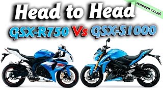 GSX-R750 vs GSX-S1000 : Head to Head