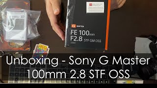 Sony FE 100mm f/2.8 STF GM OSS Lens Unboxing