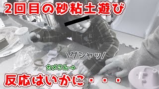 2歳児の粘土遊び（ママ編）