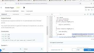 Divide Pages Problem CodeChef Solution || Contest (STARTER 81).