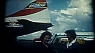 8mm 1960 Home movie Braniff - United Airlines 1 of 2