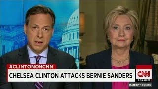 Hillary Clinton defends Chelsea's attack on Sanders