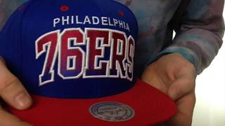 76ers 'GRADIANT-ARCH SNAPBACK' Royal-Red Hat by Mitchell \u0026 Ness