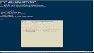 Installing matplotlib on MacOs