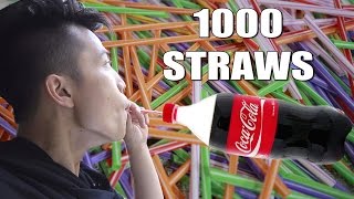 NTN - Thử Uống Coca Với 1000 Ống Hút (Try Drinking Coke With 1000 Straws)