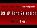 PSD TO HTML - 09 Font Selection