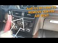 2013-2017 AUDI 8R SQ5 Q5 HOW TO REMOVE CENTER AIRVENT