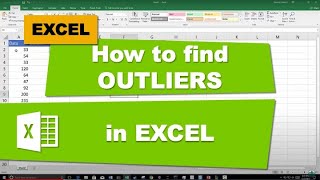 How to Find Outliers with Excel