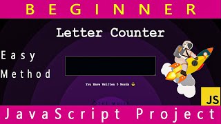 Create Letter Counter 🔢 | Beginner JavaScript Project 🔥