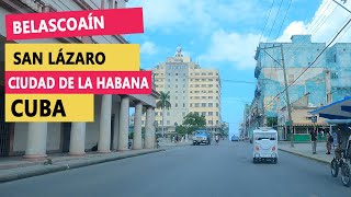 Manejando por Belascoaín, San Lázaro hasta Paseo del Padro, Centro Habana Cuba