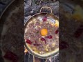 a legendary scrambled egg with our own roasting asmr eggs food