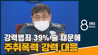 강력범죄 39% 술 때문에....주취폭력 강력 대응 / JIBS / 제주 / 2021.04.27