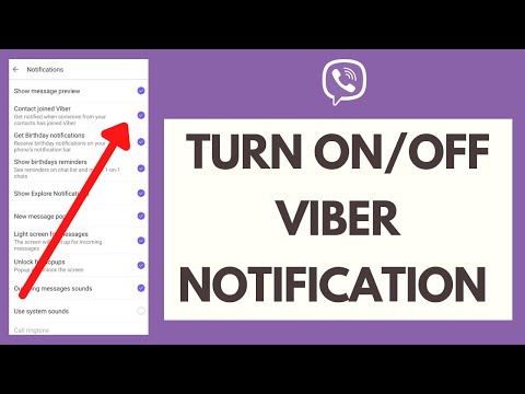 Cómo activar o desactivar las notificaciones de Viber