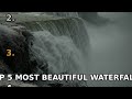 Top 5 Most Beautiful Waterfalls on Earth (Niagara Didn't Make It) #Shorts